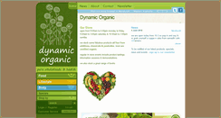 Desktop Screenshot of dynamicorganic.com.au