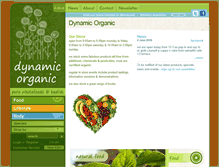 Tablet Screenshot of dynamicorganic.com.au